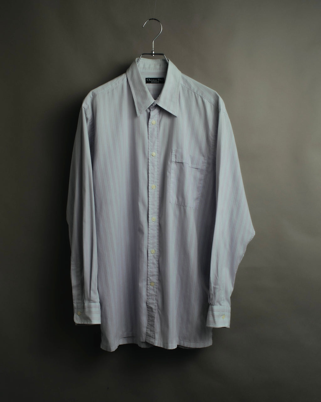 "Christian Dior" 80's-90's Relaxed striped long sleeve shirt