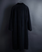 "allegri" Crossover design 2-way collar wool coat