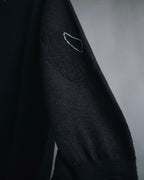 "Maison Margiela" 15AW deconstructed hand-stitched crewneck knit