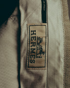 -SPECIAL- “HERMES” 80’s-90’s Herringbone linen suit set