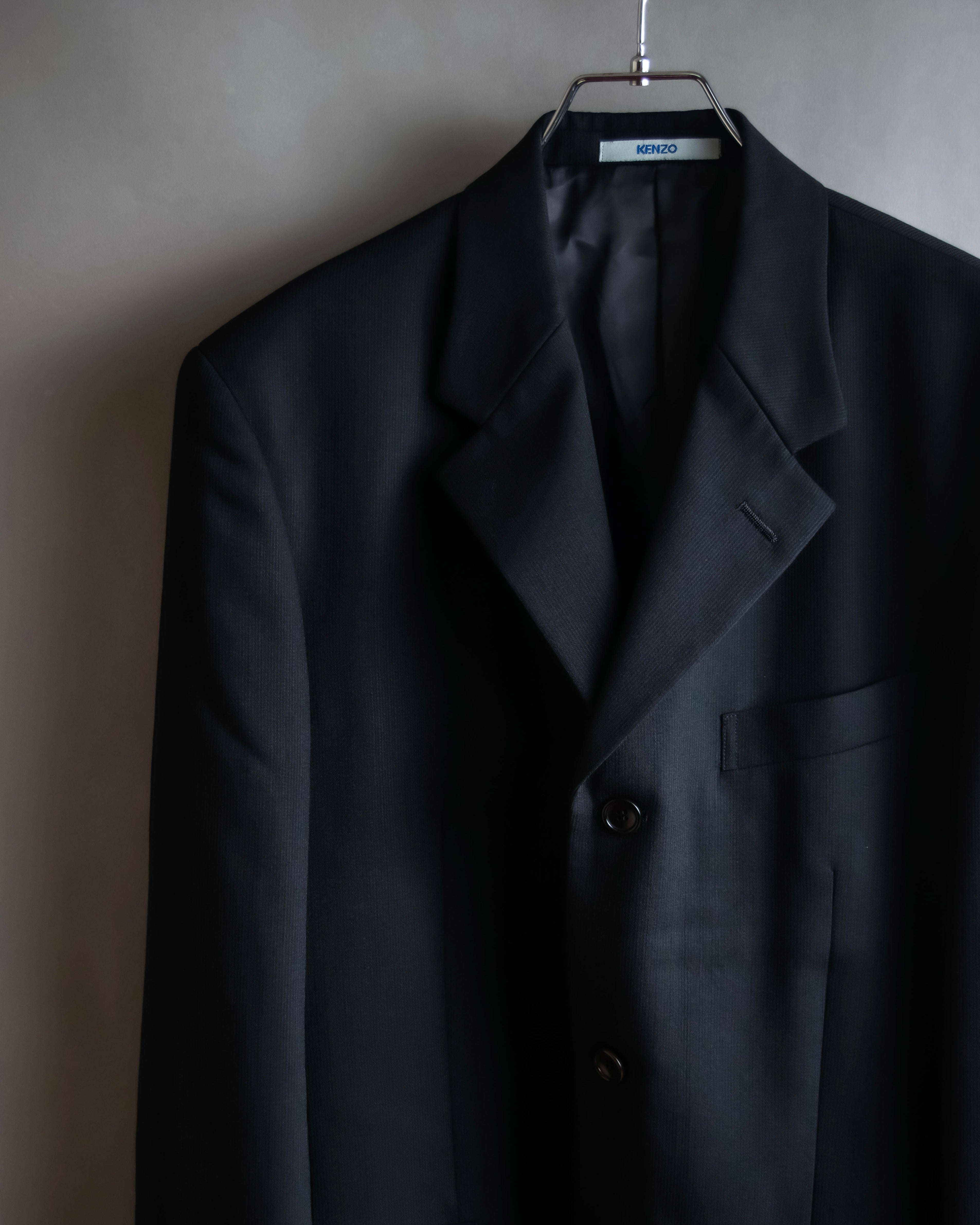"KENZO" Classic detail black tailored jacket