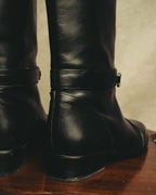 "Yves Saint Laurent" 90's Logo hardware knee-high boots