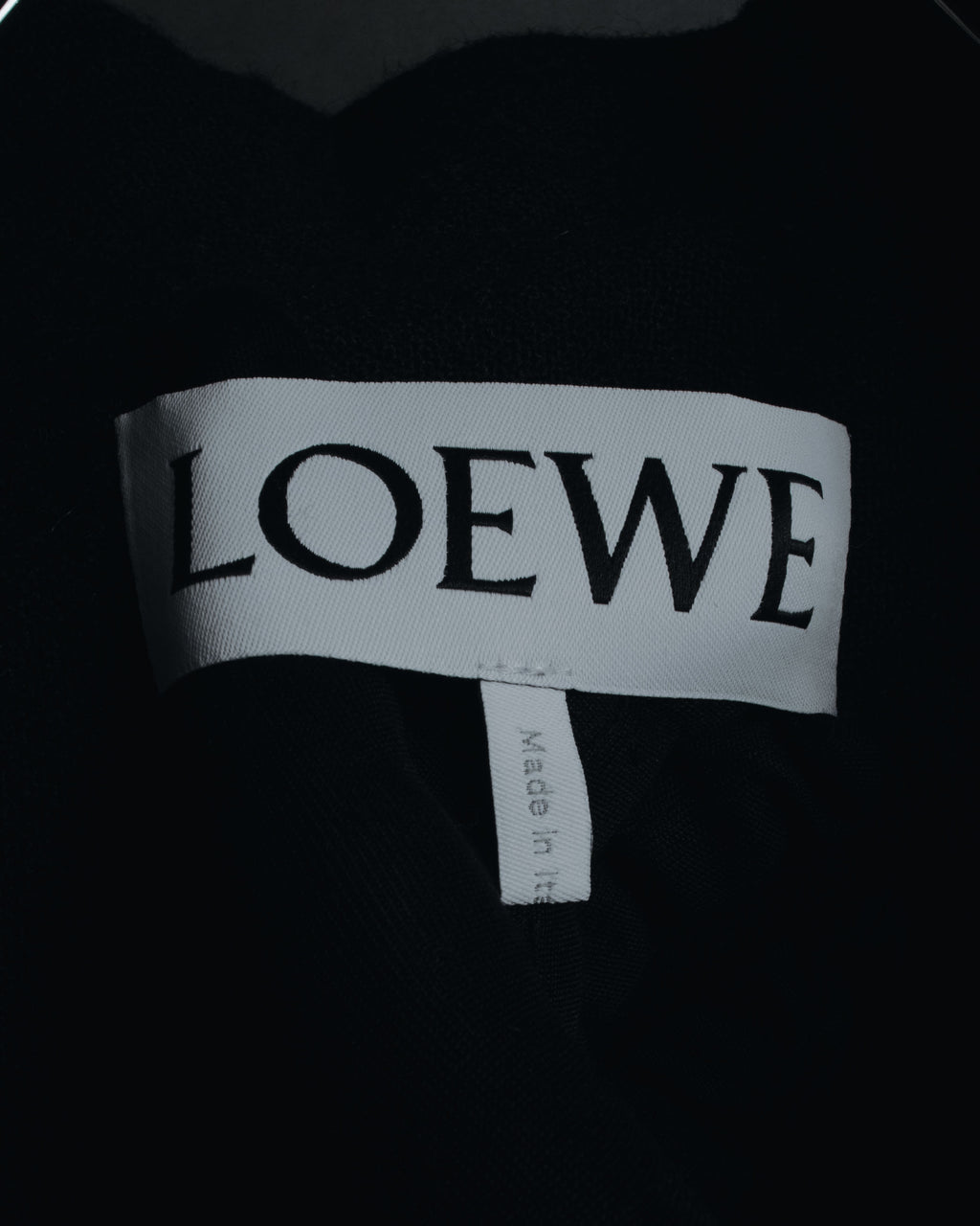–SPECIALS– "LOEWE" 2017-2018 Minimal a-line calfskin piping coat