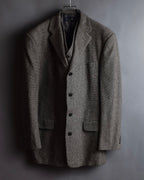"BROOKS BROTHERS" Melange tweed three-piece suit