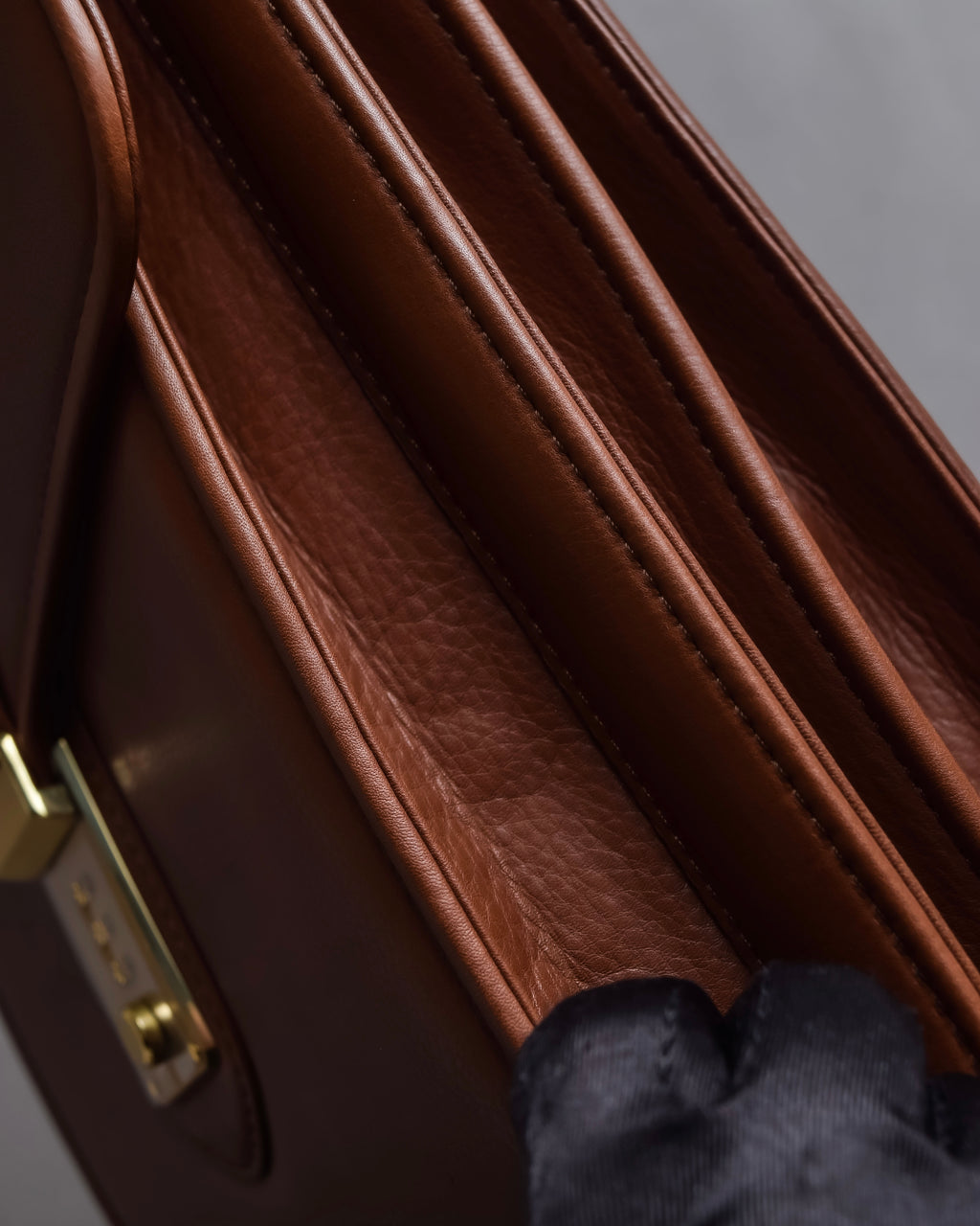 "BALENCIAGA" Water repellent flap square leather bag