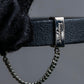 "Salvatore Ferragamo"
Silver chain design gancini leather bracelet