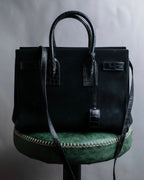 "Saint Laurent" Sac du Jour leather combination 2way bag