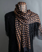 "FENDI" Silk blended logo scarf