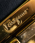 "Salvatore Ferragamo" Gancini motif leather hand bag