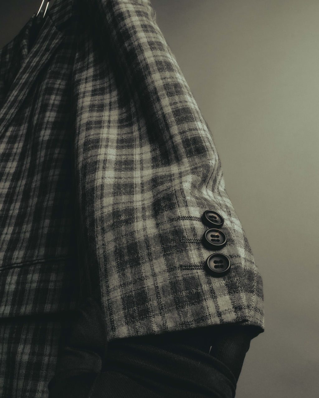 "COMME des GARÇONS HOMME" 90's Plaid wool blazer