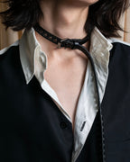 "Christian Dior" Countless eyelet design leather belt