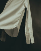“Maison Martin Margiela” Replica 00’s-10’s Line 14 textured bib white shirt