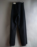 "US navy inspired lace back wide sailor pants"