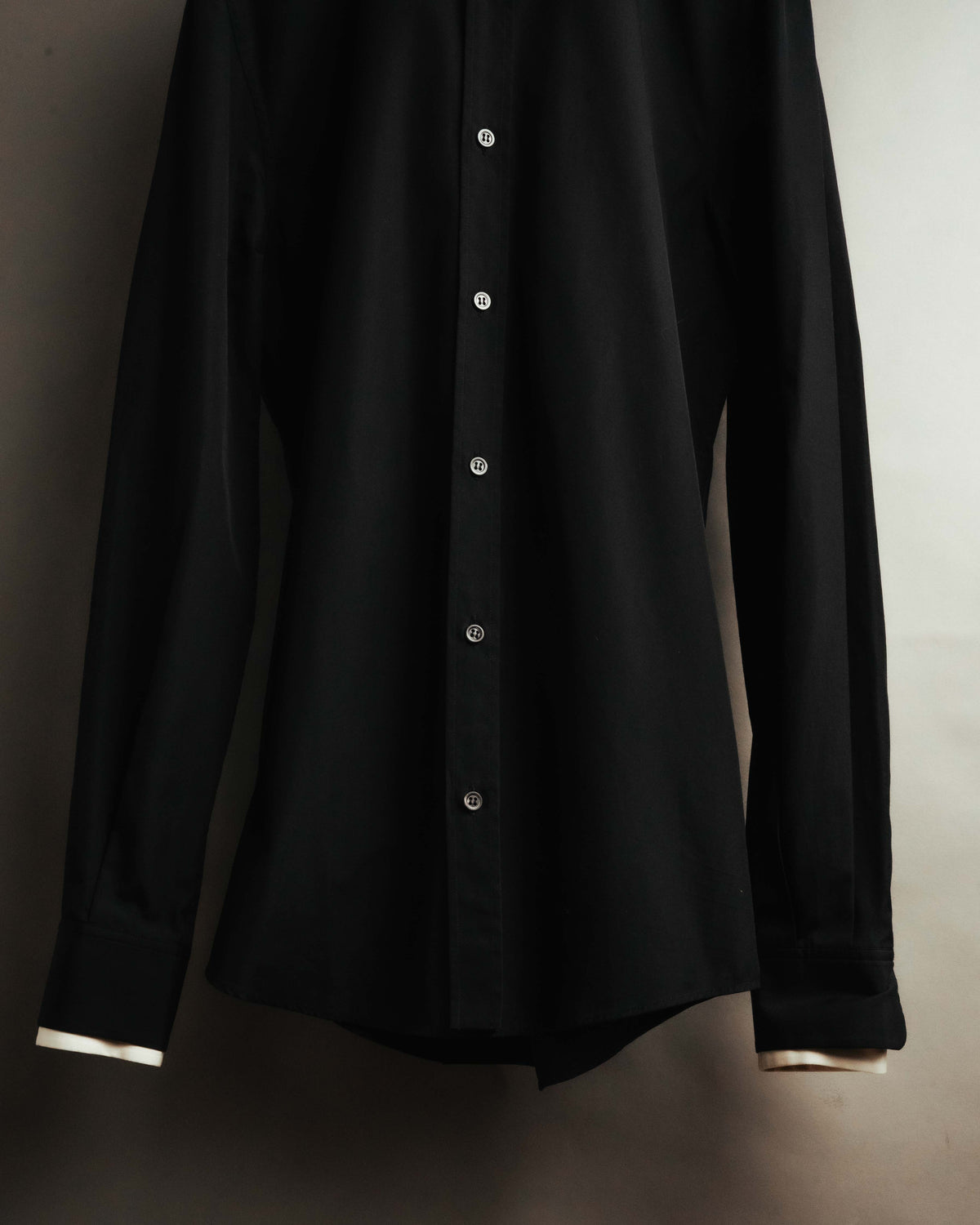 “Alexander McQueen” 10’s Layered double-collar contrast trim shirt