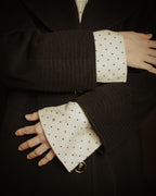 –SPECIAL– “Christian Dior” 80’s-90’s Angora blend sailor collar A-line coat