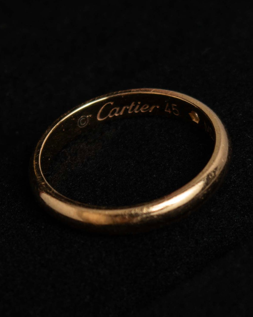 "Cartier" Band 1PD PG AU750 diamond ring