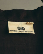 -SPECIAL- “DRIES VAN NOTEN” 90’s–00’s Rayon linen tailored long jacket and shorts set up