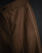 “GUCCI” 2016-2022 Tailored side line wool trousers