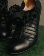-SPECIAL- “CHANEL“ 2005-06 Paris-New York ruffle leather pumps