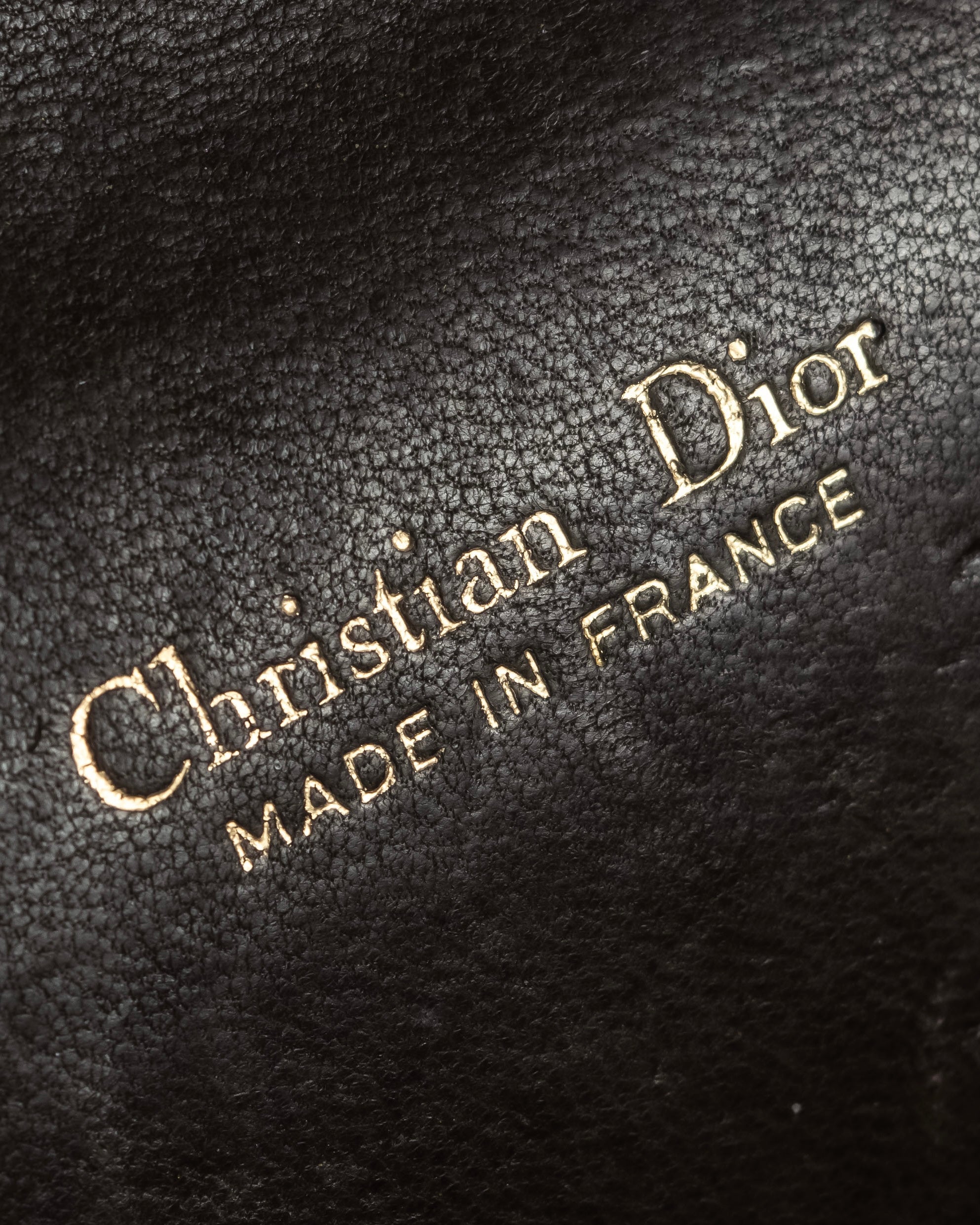 "Christian Dior" CD turn lock design chain shoulder bag