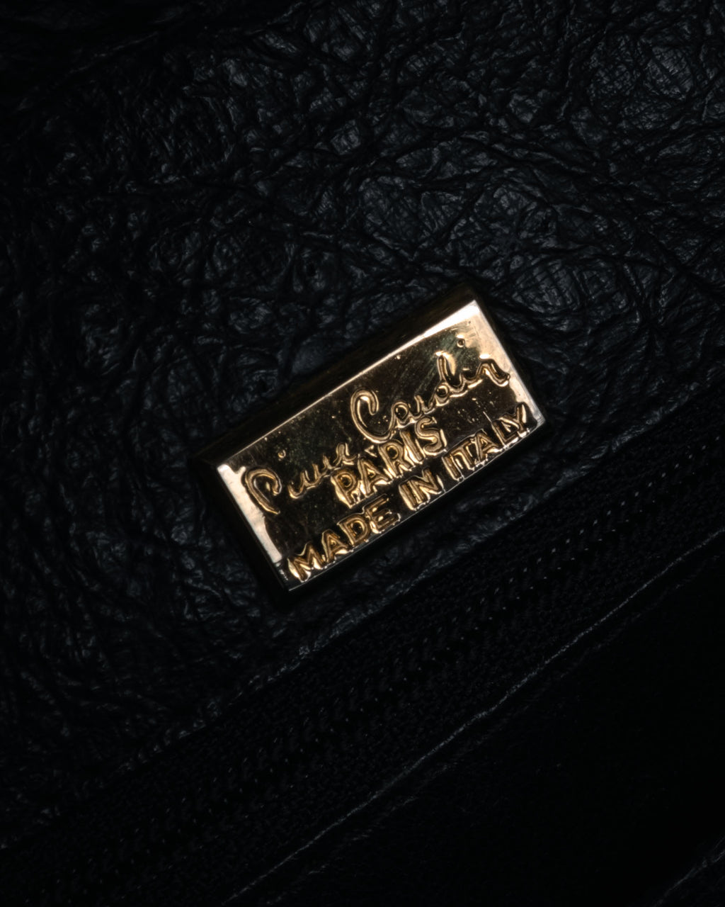 “pierre cardin” 80’s-90’s Ostrich leather structured doctor bag