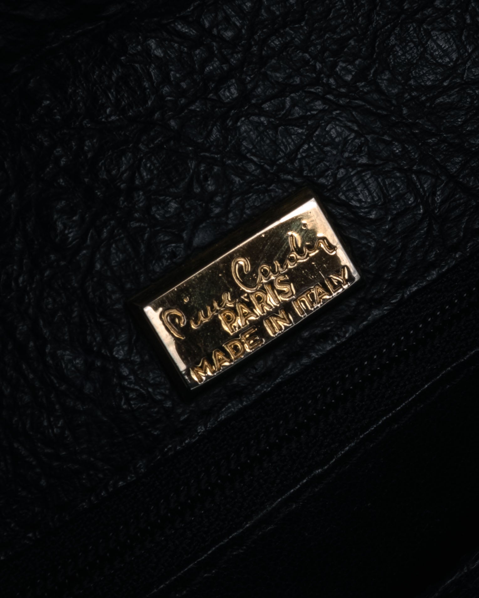“pierre cardin” 80’s-90’s Ostrich leather structured doctor bag