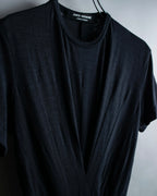 “JUNYA WATANABE” narrow waist  lame designed hem long dress