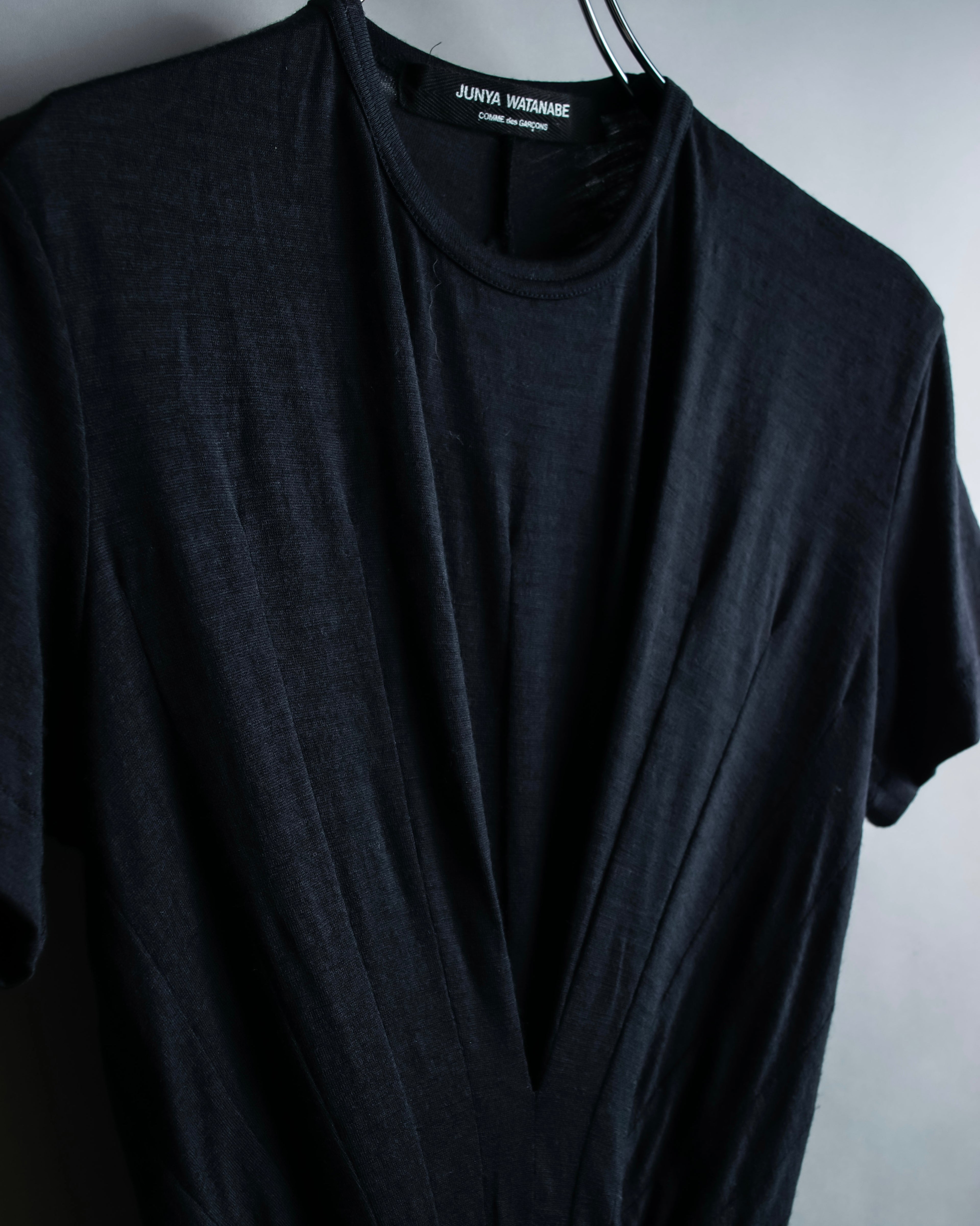 “JUNYA WATANABE” narrow waist  lame designed hem long dress