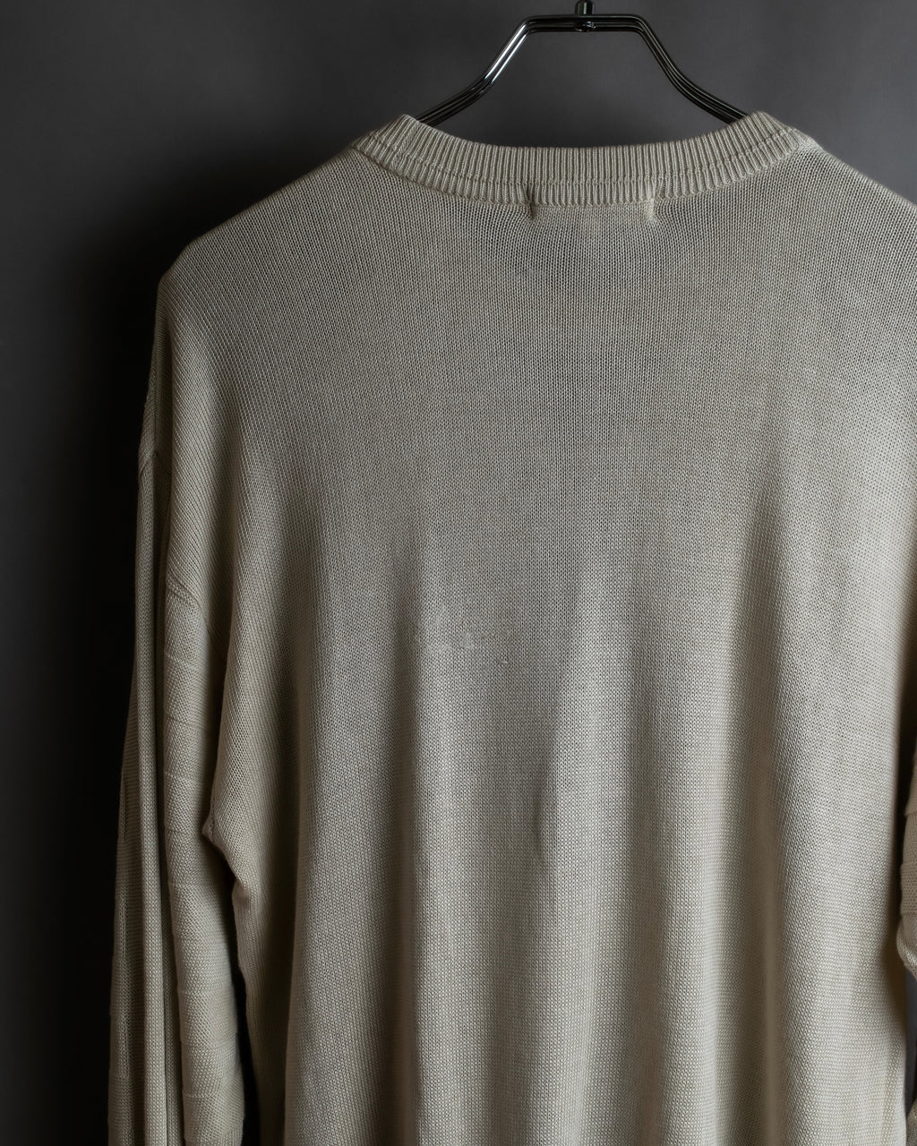 "BALENCIAGA" Diamond pattern argyle twill crew neck knit