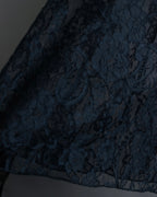 "D&amp;G" Botanical pattern lace shift dress