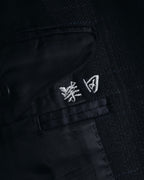 "Burberrys" 90’s dark check wool cashmere blend tailored jacket