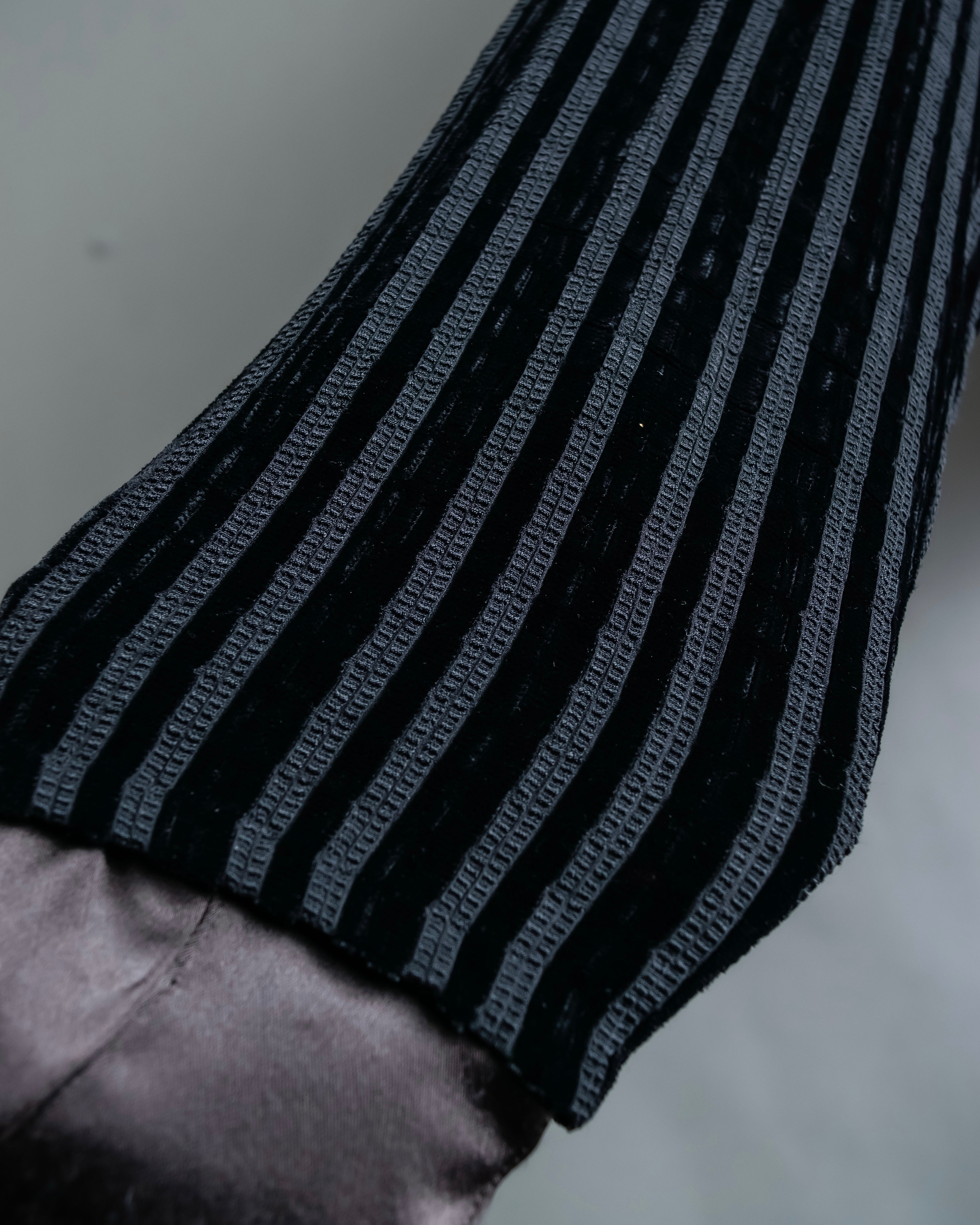 “Yohji Yamamoto +NOIR” Sheer rib summer knit jacket