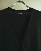 “Y’s for living” Late 2010’s-early 2020’s Draped cotton button-front long dress