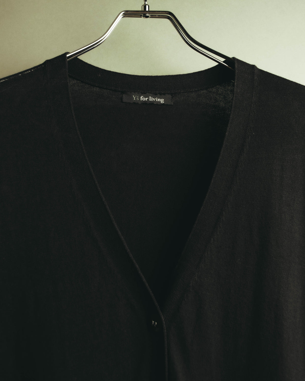 “Y’s for living” Late 2010’s-early 2020’s Draped cotton button-front long dress