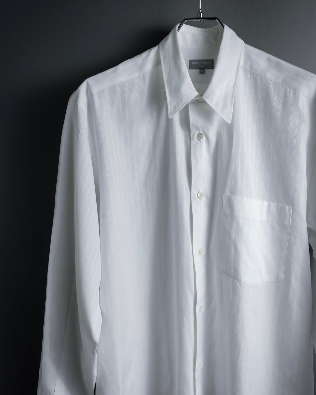 "COMME des GARCONS
HOMME" 90's Keiichi Tanaka design striped shirt