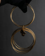 "Dolce & Gabbana" Ultra-thin wire layered gold metal bangle