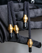 "BALENCIAGA" Glossy cotton military detail belted coat