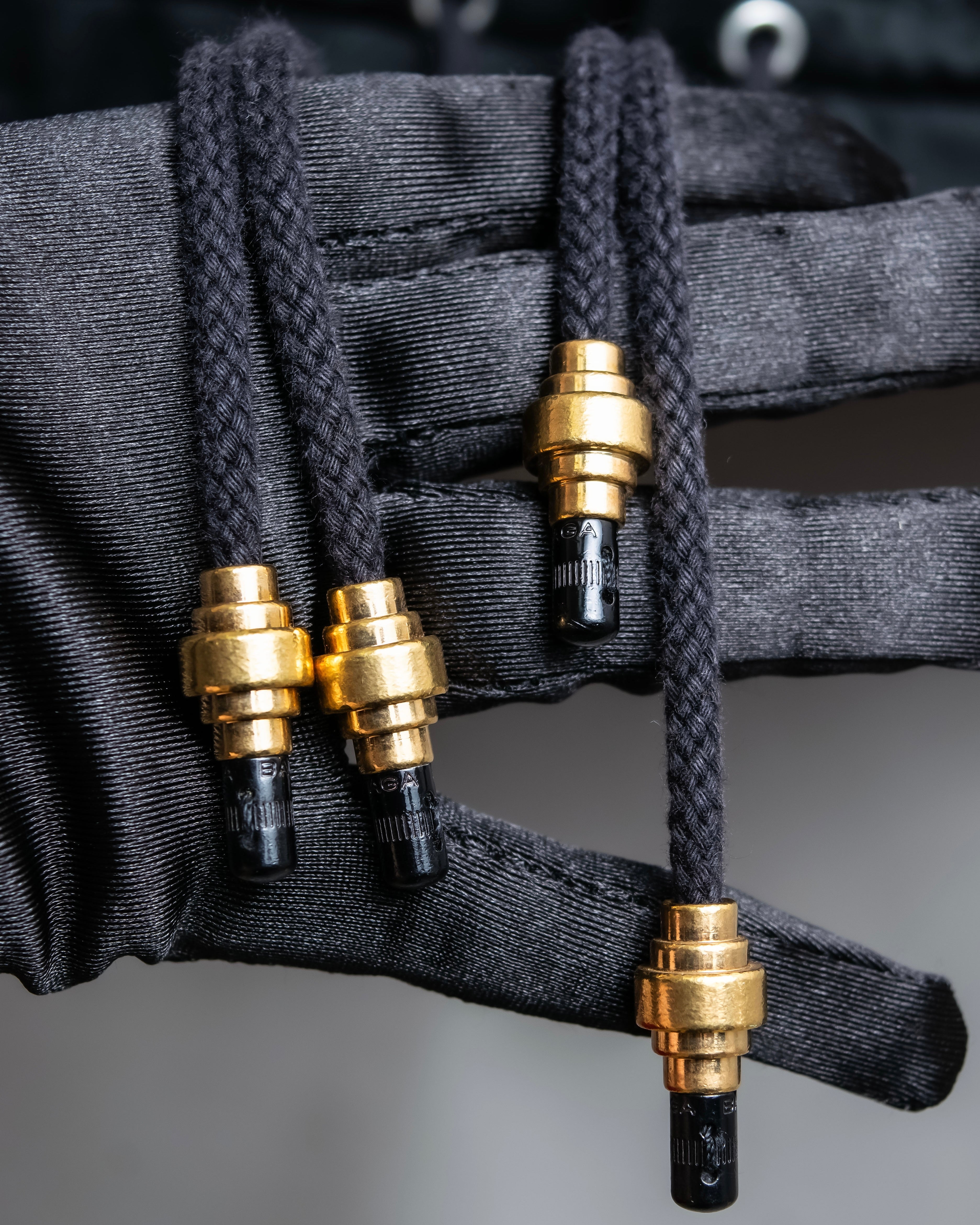 "BALENCIAGA" Glossy cotton military detail belted coat