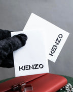 "KENZO" K motif design chain shoulder wallet bag