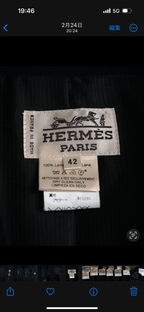 -SPECIAL- “HERMÈS” 90’s Shawl collar asimmetry jacket
