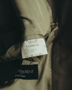 "Yves Saint Laurent pour homme" 80's-90's Structured double-breasted wool blazer