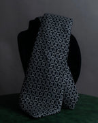 "HERMES" Chain motif silk necktie