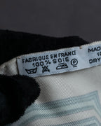 "HERMES" Petit Carre 45 LES TUILERIES silk scarf