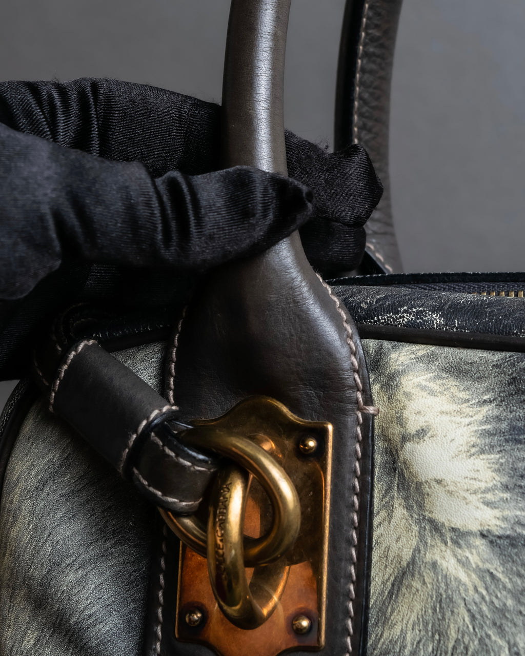 "DOLCE &amp; GABBANA" Miss edge series calf leather 2 way bag