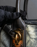 "DOLCE &amp; GABBANA" Miss edge series calf leather 2 way bag