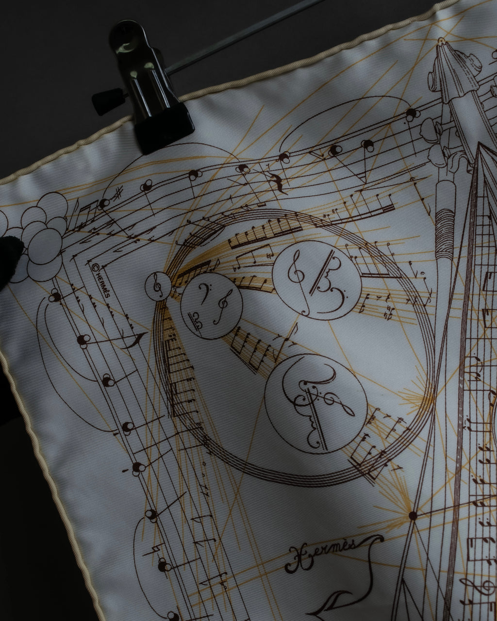 "HERMES" La Musique des Sphères petit carre scarf