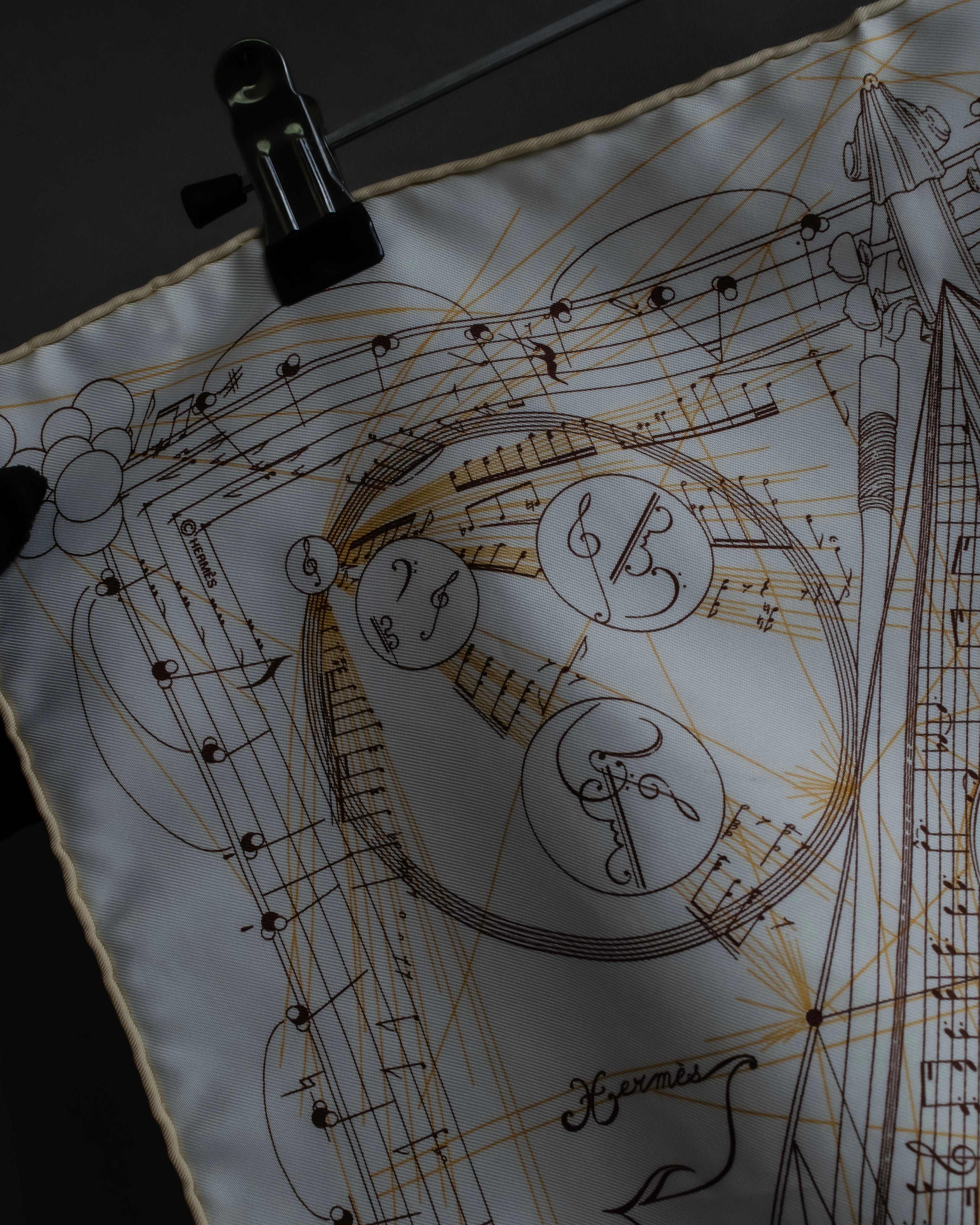 "HERMES" La Musique des Sphères petit carre scarf