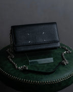 "MAISON MARGIELA" Calf leather chain shoulder wallet bag