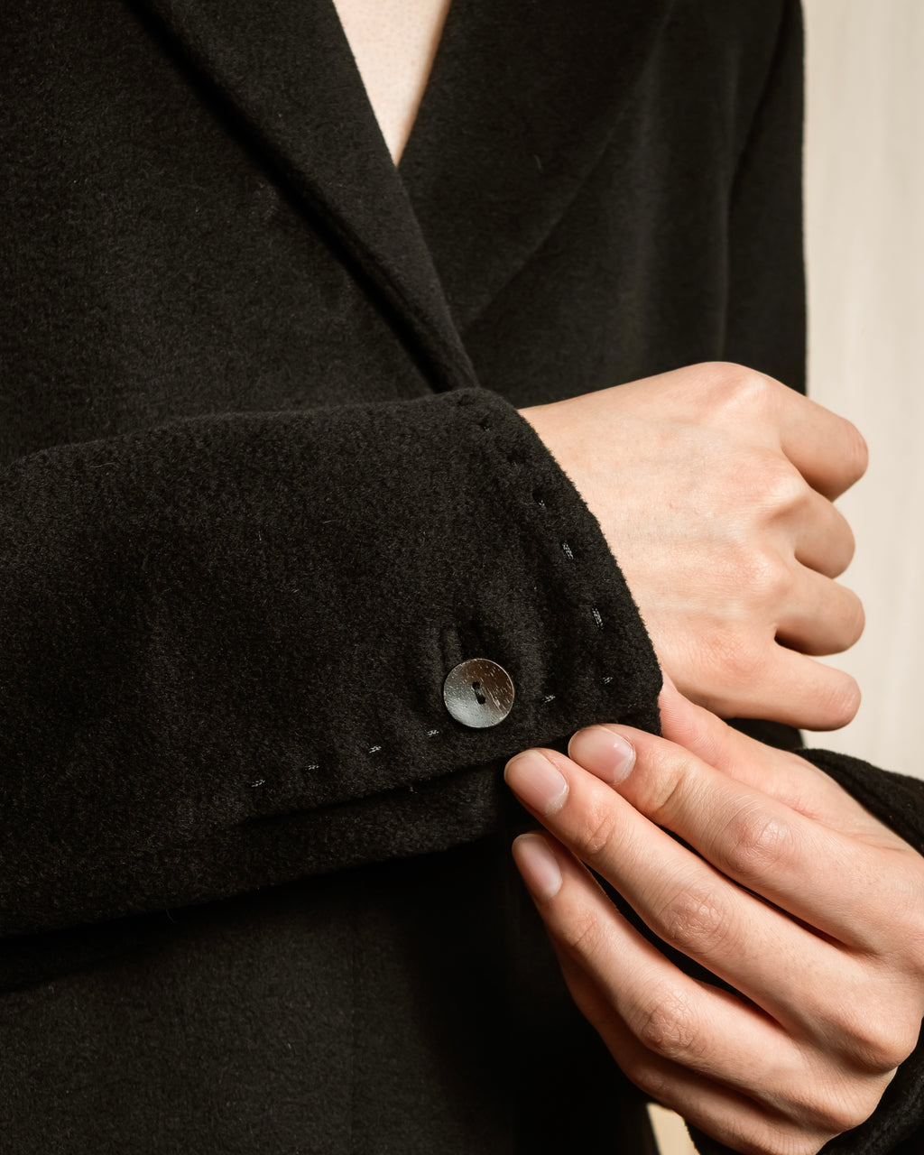 "FENDI" 00's-10's Karl Lagerfeld design shaped long coat