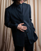 "ISSEY MIYAKE" Fly front no collar design jacket